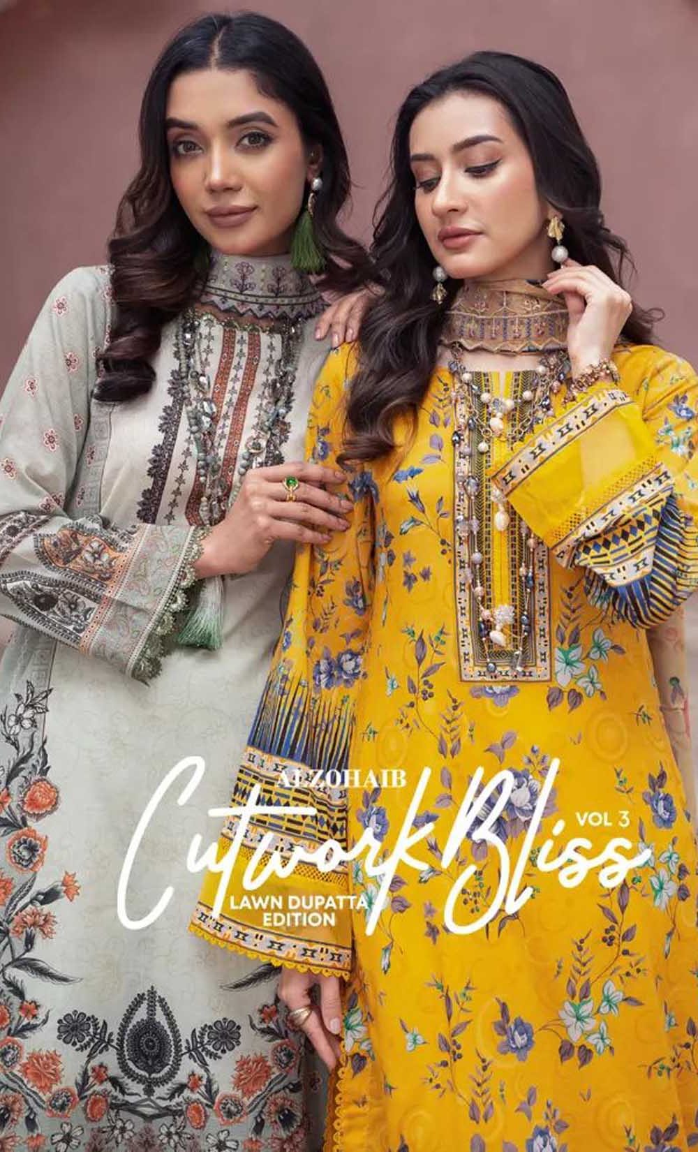 Cutwork Bliss Lawn Dupatta Edition Vol-3-24